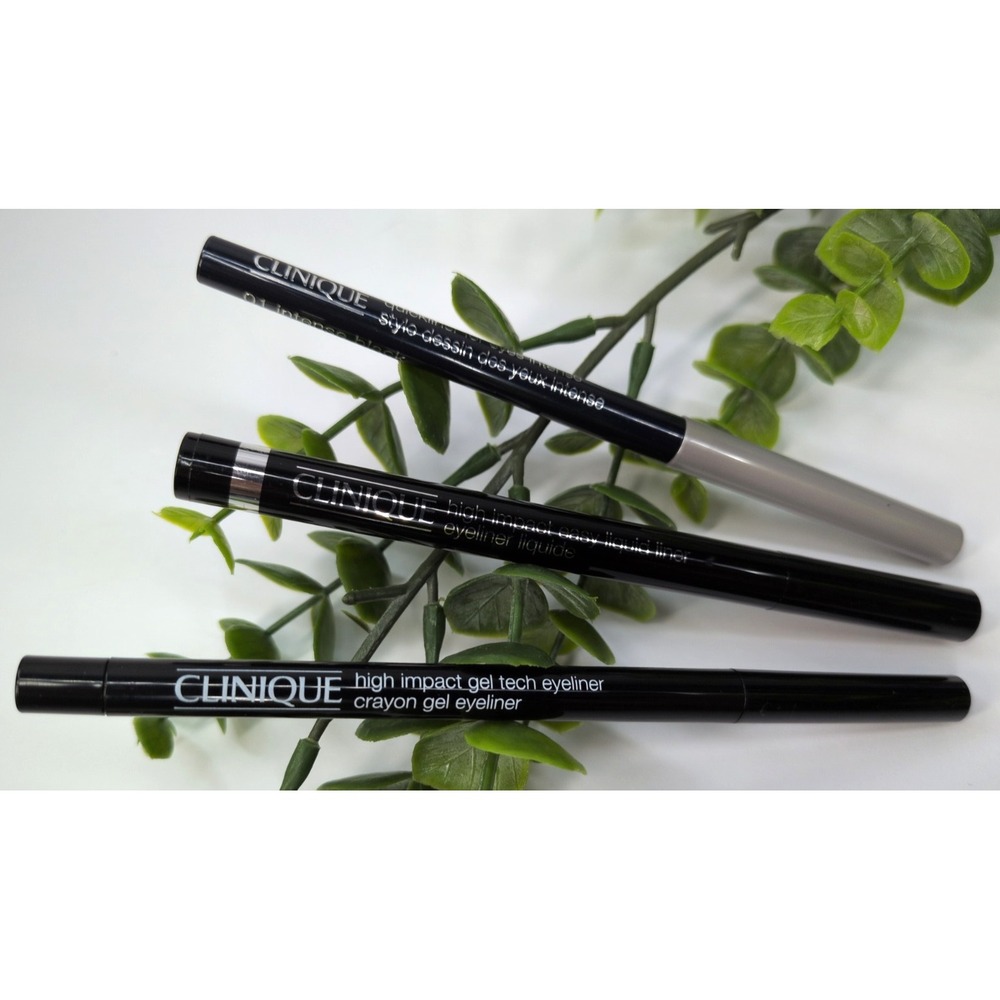 NEW LOT3🌿Clinique High Impact Gel Tech Eyeliner 01 Intense Black Quick Liquid